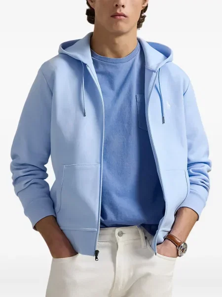 Дълго мрежеста тениска Polo Ralph Lauren с кръгло деколте зелено
