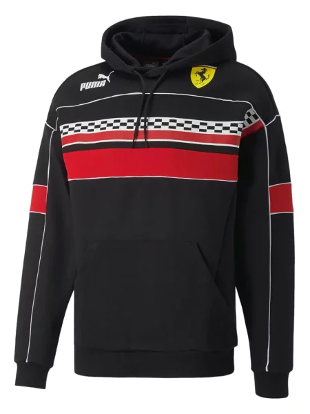 Hanorac cu glugă Puma cu imagine negru