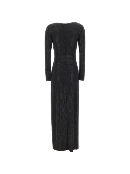 Rochie maxi Twenty Fourhaitch cu volane negru