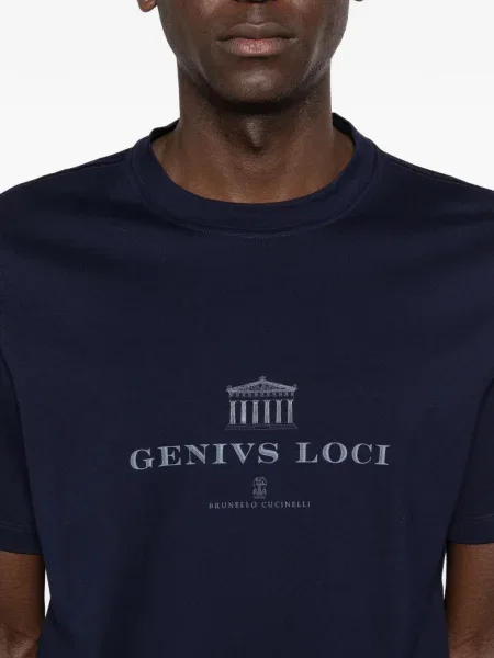 Tricou Brunello Cucinelli albastru