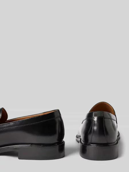 Loafersy ze skóry bydlęcej nappa z gumową podeszwą Steve Madden czarne