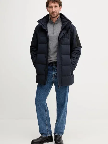 BOSS Green zimná bunda pánska OW_Block-X Parka zelená