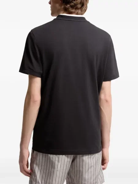 Tricou Moncler cu broderie albastru