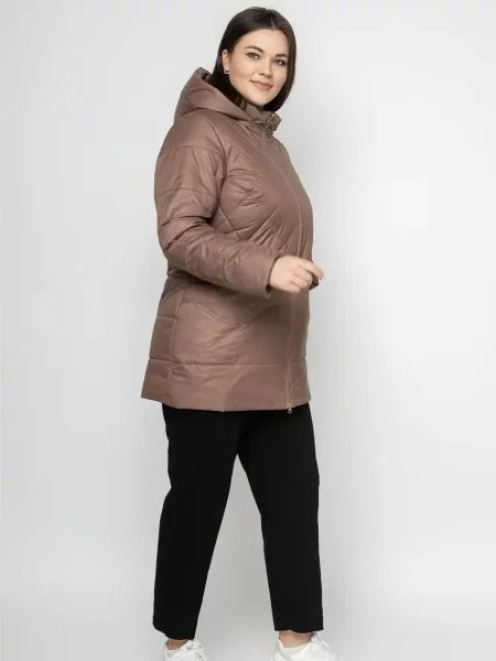 Демісезонна куртка City Fashion Classic коричневий