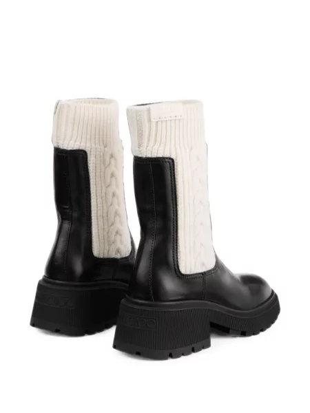 Botine Jimmy Choo tricotate negru