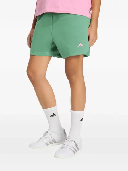 Pantaloni scurți Adidas cu broderie verde