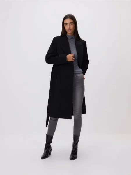 Reserved Скінні джинси push-up світло-сірий сірі