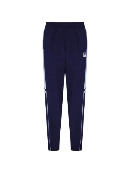 Pantaloni Fila alergare cu autograf albastru