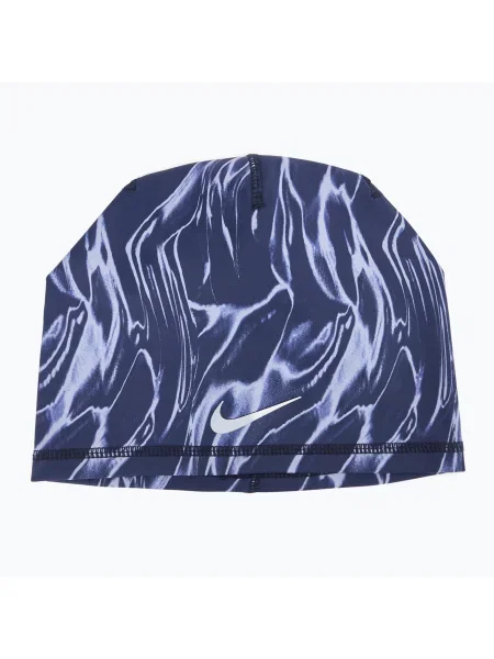 Čiapka Nike Dri-Fit Peak Uncuffed Beanie Printed blue void/silver modrá