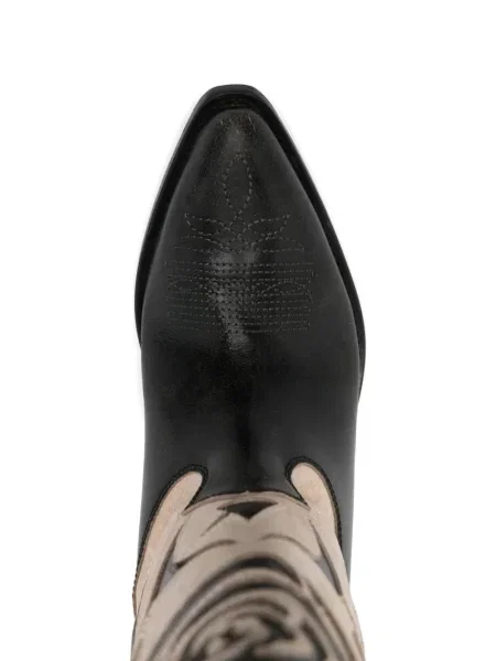 Каубой боти Golden Goose бродирани черно