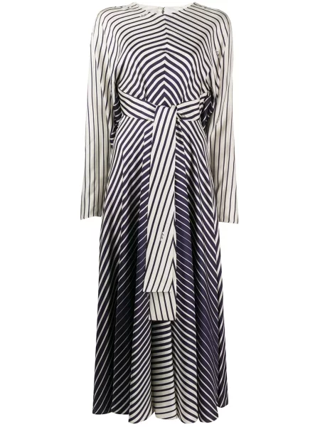Rochie maxi Valentino Garavani cu dungi de costum