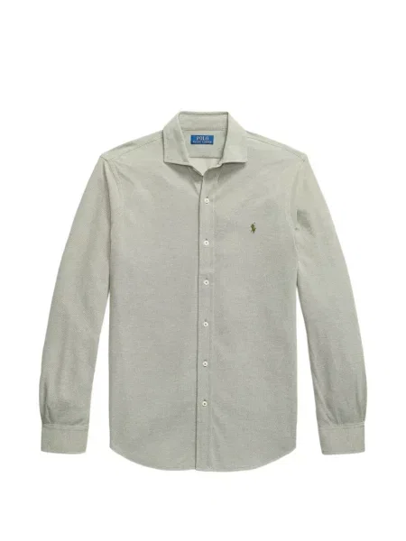 Matlasat tricou polo Polo Ralph Lauren cu decolteu rotund cu autograf roșu