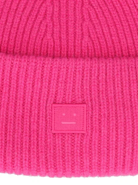 Vlnená čiapka Acne Studios modrá