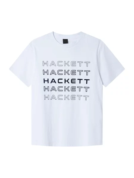 Hackett London Tričko čierna biela