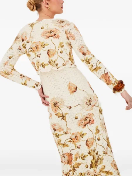 Cardigan Cara Cara cu model floral