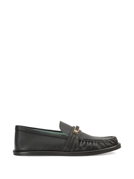 Pantofi loafer Sergio Rossi cu volane negru