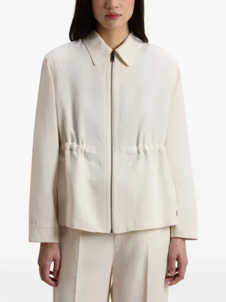 Sznurek ściągający kurtka Woolrich biała