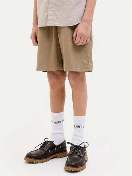 Pantaloni scurți copii Jack & Jones maro