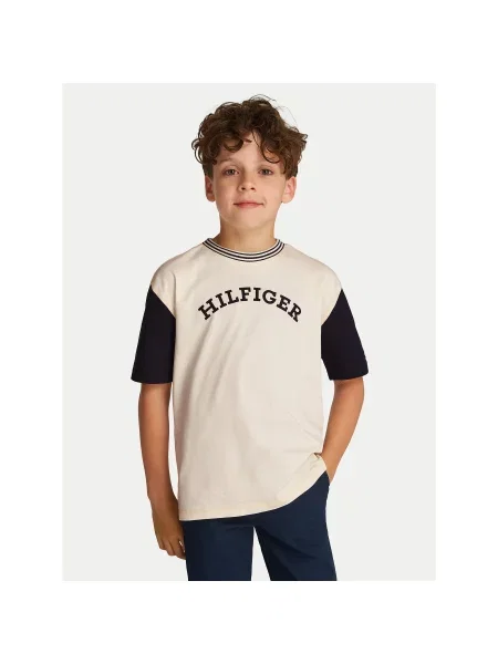 Tommy Hilfiger T-shirt Monotype Graphic bež