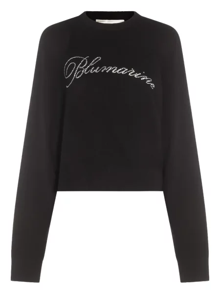 Pulover de lână Blumarine de lână de cristal negru