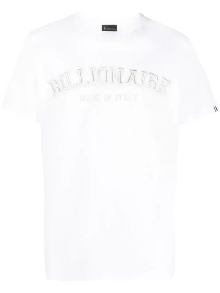 Tricou Billionaire cu broderie alb