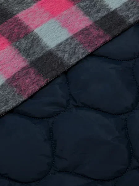 Geacă Aape By A Bathing Ape în carouri roz