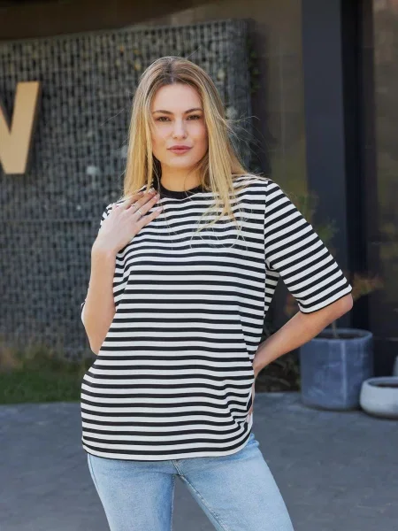 Футболка Umon білий/чорний бавовна/еластан біла