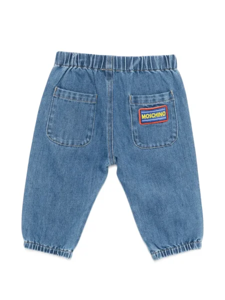 Jeansy dziecięce Moschino niebieskie