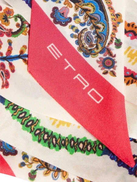 Fular Etro de mătase cu model floral