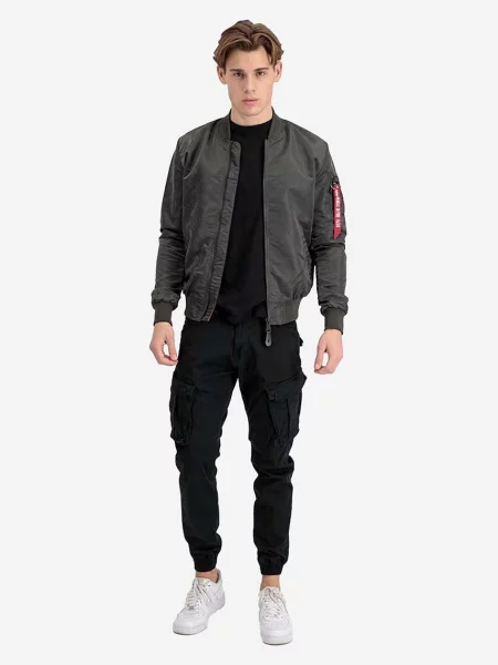 Alpha Industries geacă bomber cu două fețe LW AOP Rainbow barbati de tranzitie gri