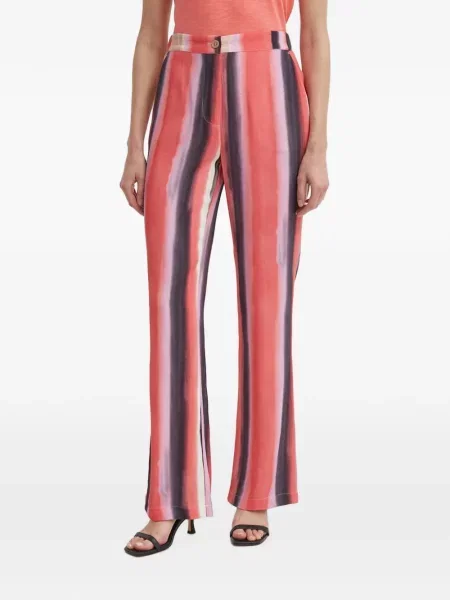 Pantaloni Sisley cu dungi roz