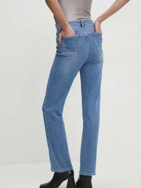 Džíny Answear Lab high waist modré