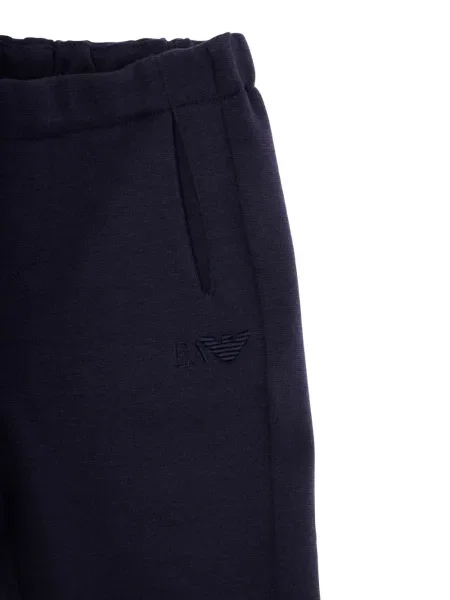 Spodnie dziecięce Emporio Armani niebieskie