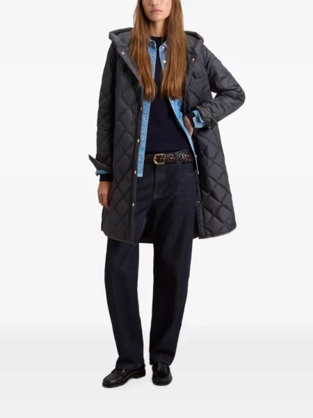 Geacă parka Woolrich cu glugă gri