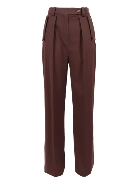 Pantaloni Elisabetta Franchi plisate maro