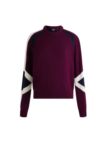 Sweter Fusalp wełniany fioletowy
