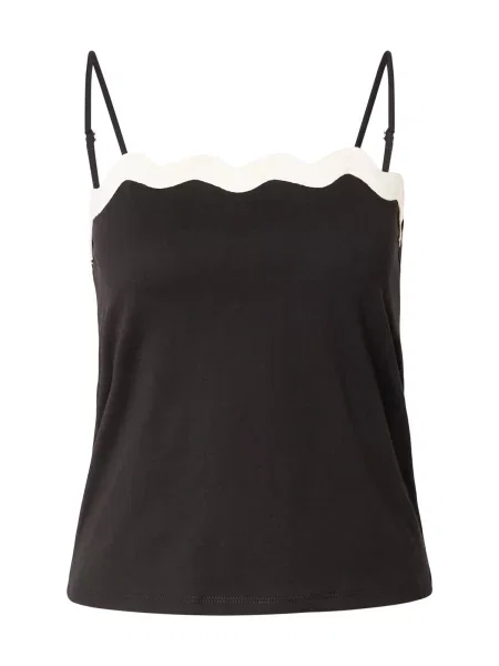 ABOUT YOU Top Roxane negru alb