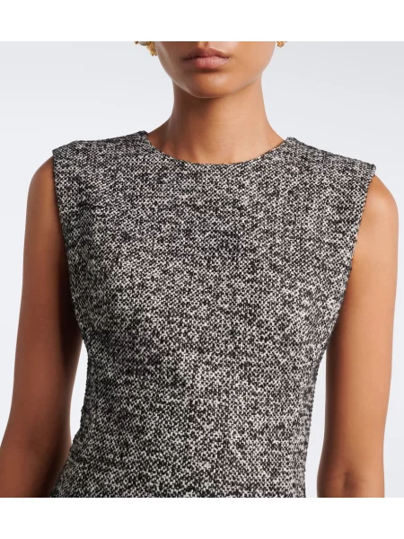 Rochie midi Dolce&gabbana de lână negru