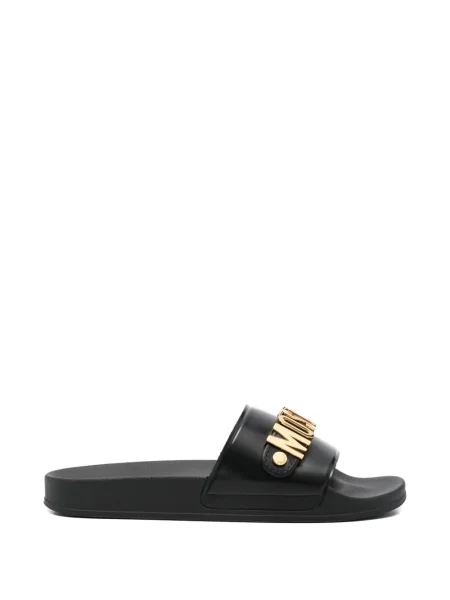 Papuci Moschino cu autograf negru