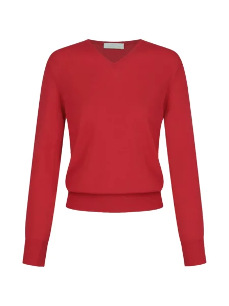 Pulover Amomento cu decolteu în V roșu