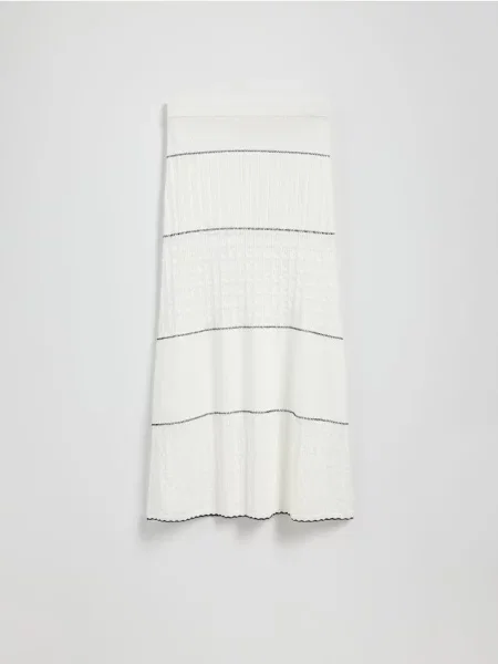 Reserved Fustă maxi din jerseu nude