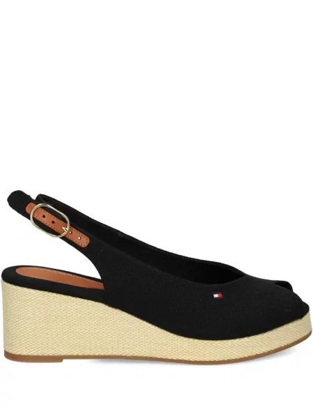 Еспадрили Tommy Hilfiger с клин ток черно