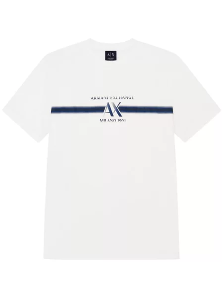 Tricou Eax alb