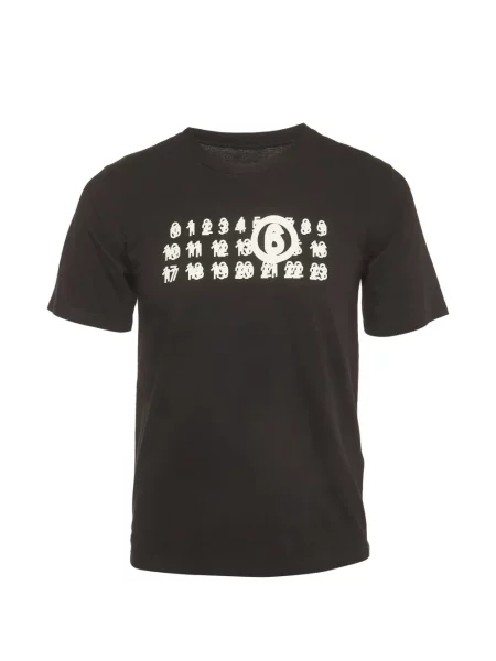 Tricou Mm6 Maison Margiela cu autograf negru