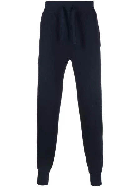 Μακρύς λινή μπλούζα Polo Ralph Lauren με κέντημα καφέ