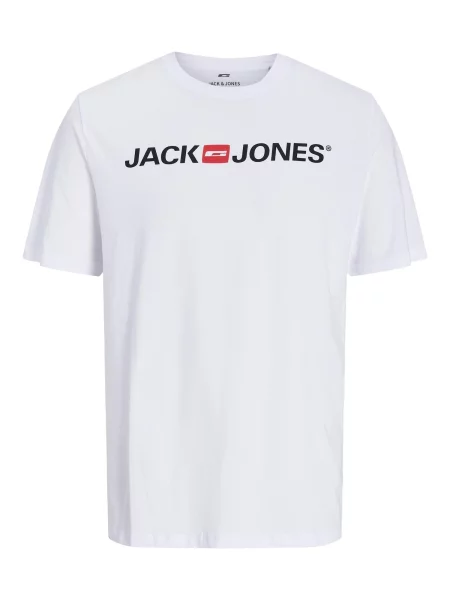 JACK & JONES Tricou Essentials roșu cranberry / negru alb