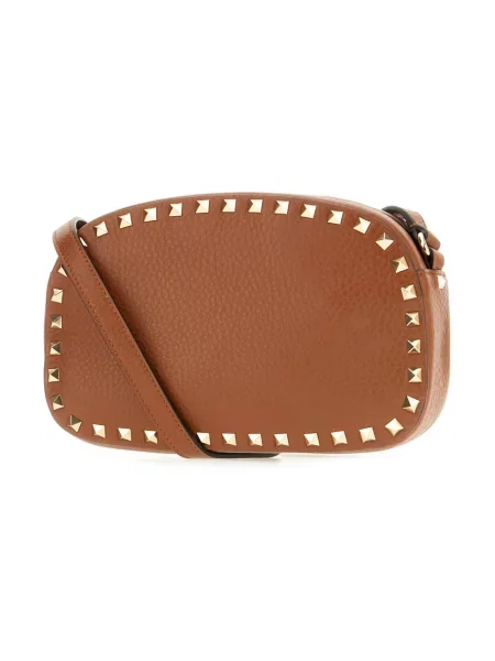 Torebka crossbody Valentino Garavani skórzana brązowa