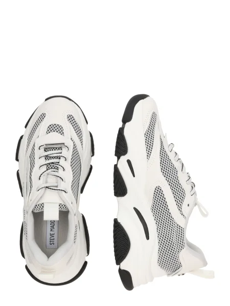 STEVE MADDEN Nízke tenisky POSSESSION čierna / strieborná biela