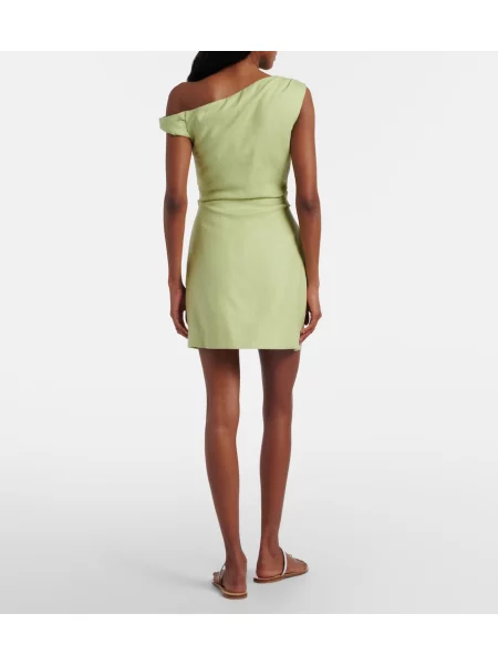 Rochie Sir de in asimetrică verde