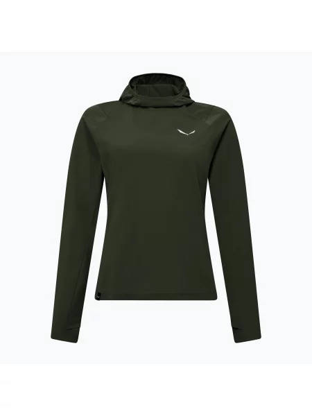 Мъжки трекинг суитшърт Salewa Puez Sun Hoodie dark olive зелено